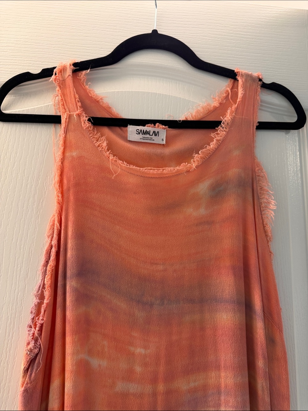 Sam & Lavi Coral to Blue Ombre Maxi Dress - Picture 3 of 7